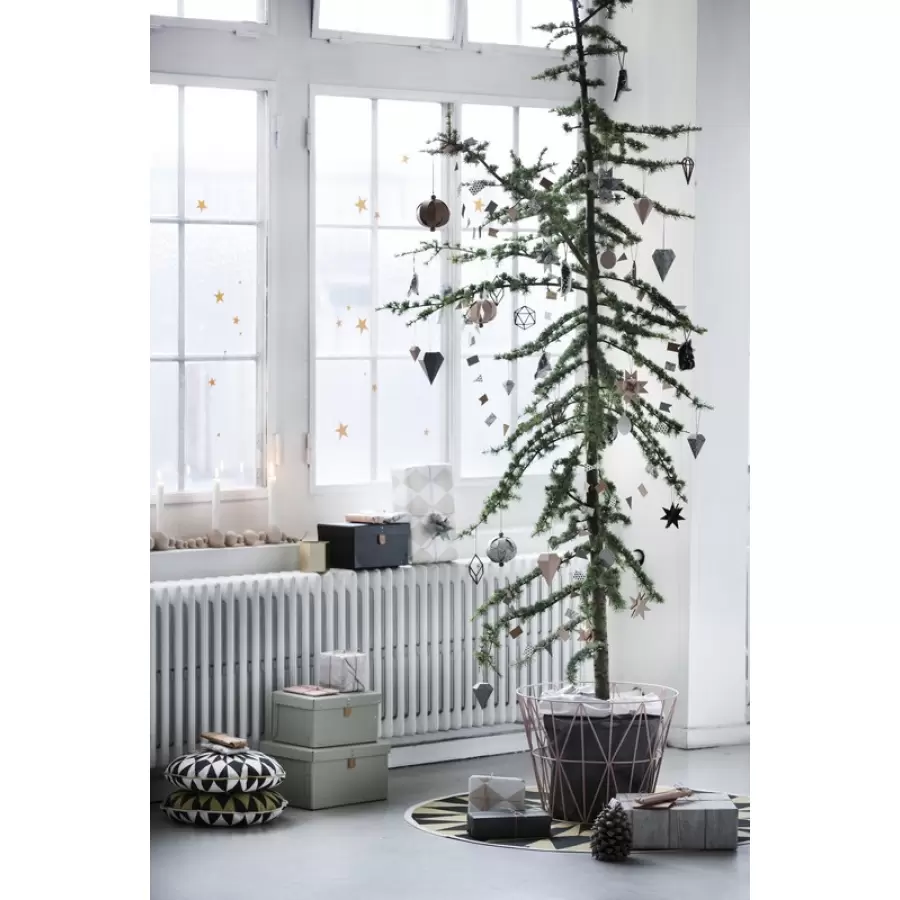 ferm LIVING - Juletræstæppe, stjerne, Ø 120 cm