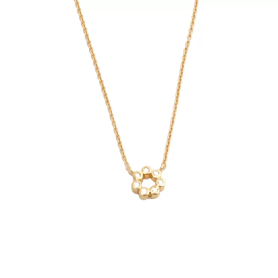 Stine A Jewelry - Seven Dots halskæde, guld