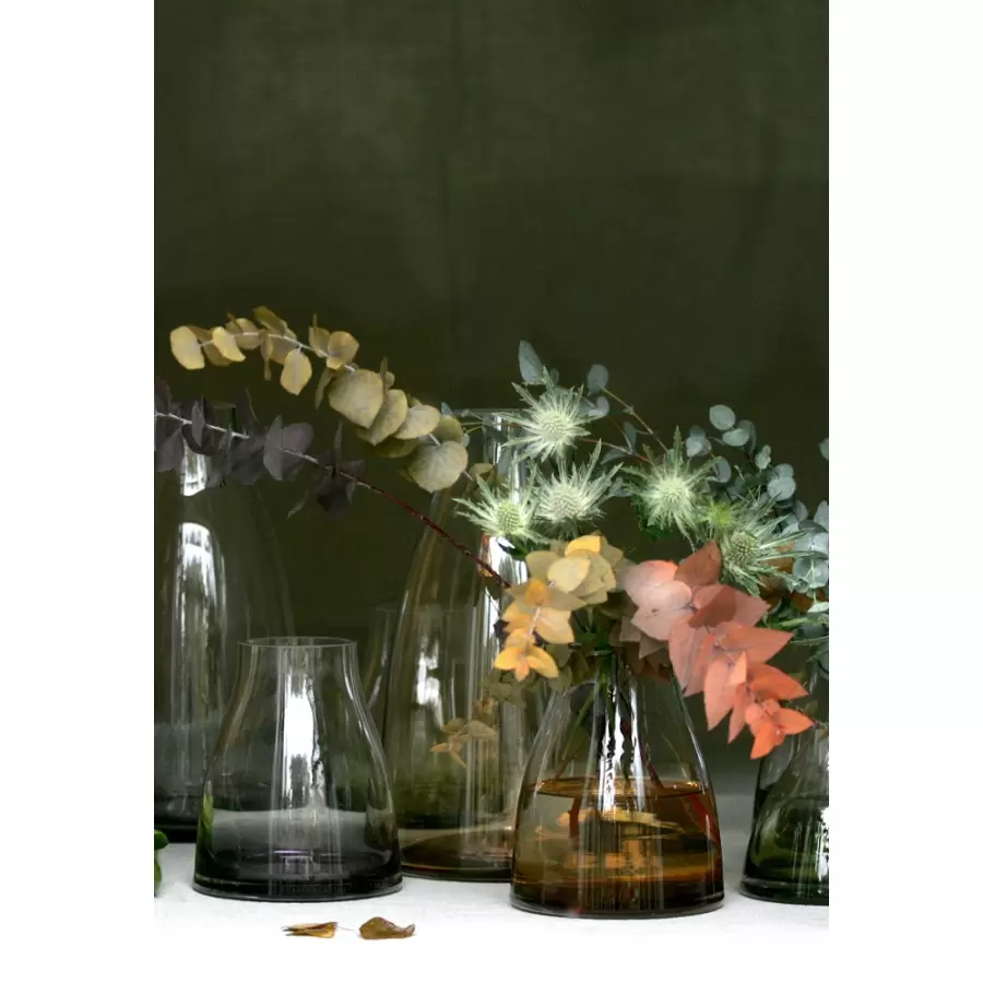 Ro Collection - Flower Vase No. 2, Smoked Grey