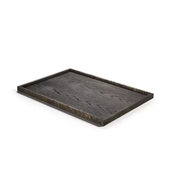 The Oak Men - Square Tray large, black oak