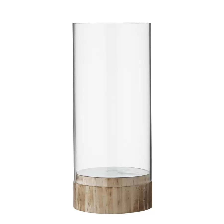 Bloomingville - Lanterne, Glas på træbase