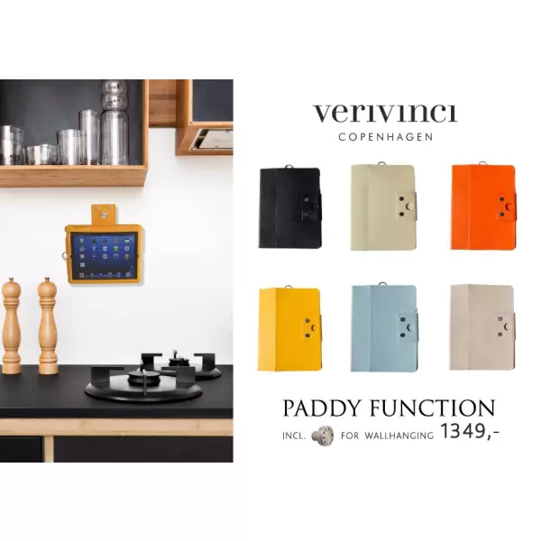 Verivinci - IPad cover og vægbeslag - Paddy Funktion, orange
