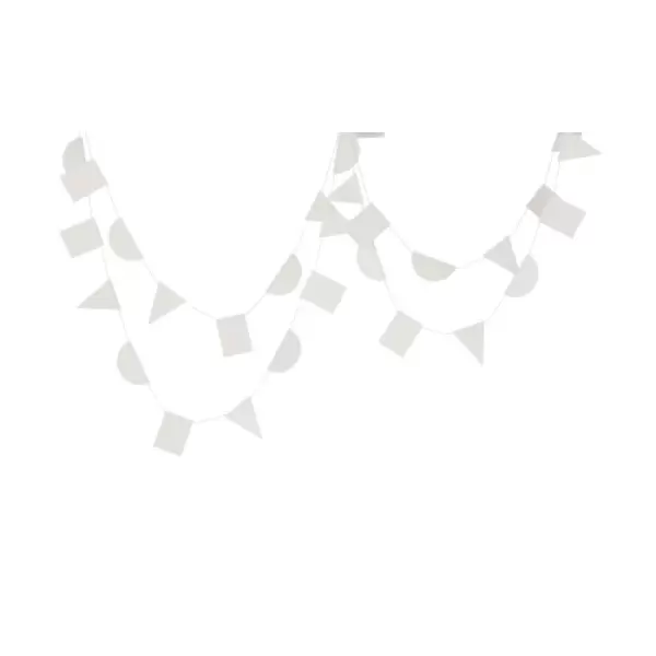 ferm LIVING - Papir Guirlande - Hvid ferm LIVING - Papir Guirlande - Hvid
