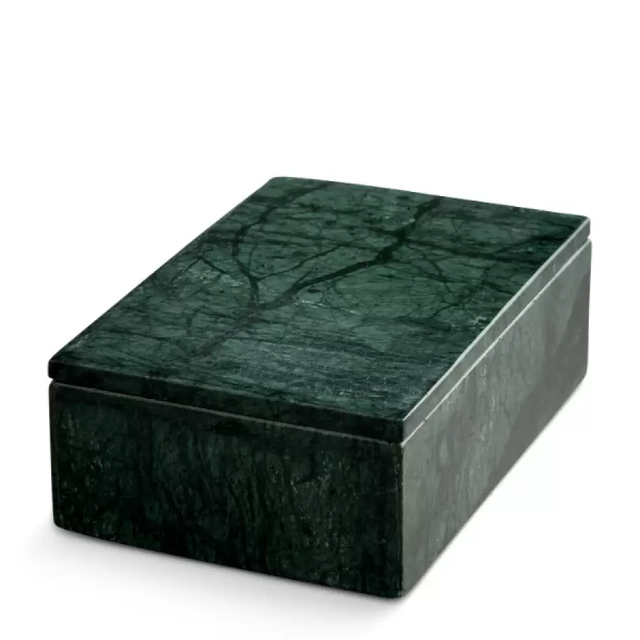 Nordstjerne - Grøn marmor æske stor