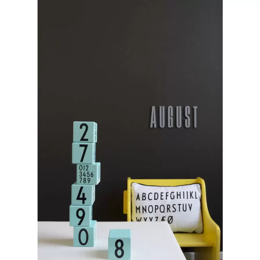 Design Letters - Arne J - Træklodser - Turquoise