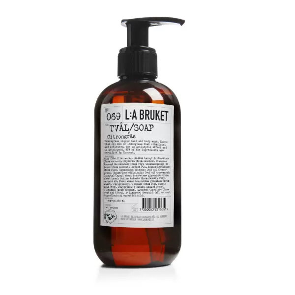 L:A Bruket - Flydende sæbe  no. 069 450 ml. Lemongrass 