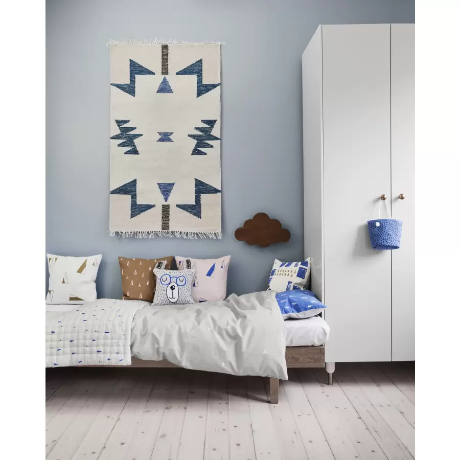 ferm LIVING - Cone Quilted Tæppe - Grå 