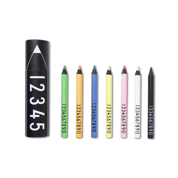 Design Letters - Neon Colour Crayons - Farveblyanter