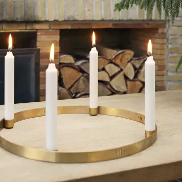 Ferm Living - Adventsstage Circle Large, Massiv messing Ferm Living - Adventsstage Circle Large, Massiv messing