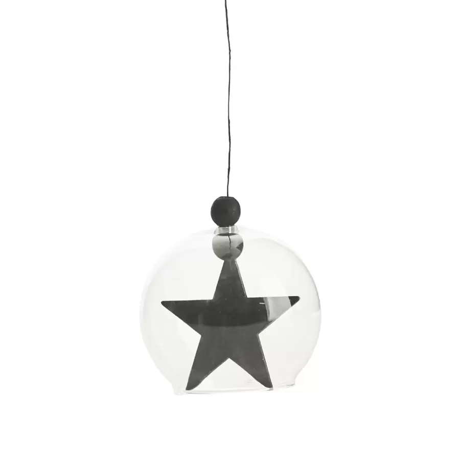 House Doctor - Ornament Hanging star, sort 8