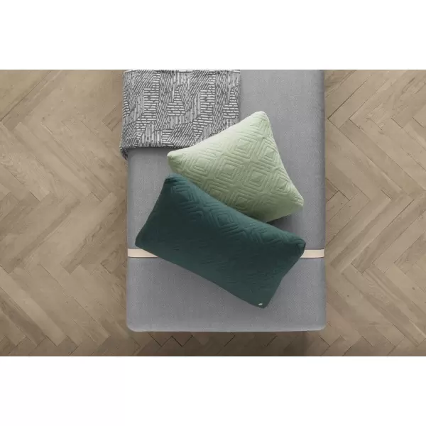 ferm LIVING - Quilt Cushion, Dark Green 45x45
