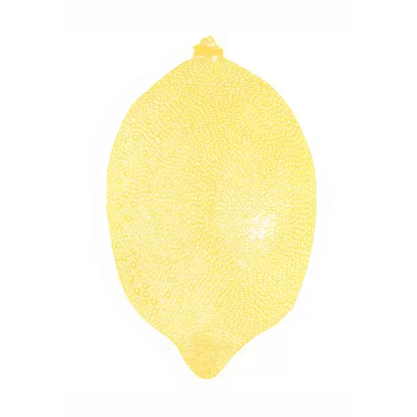 Monika Petersen Art Print - Lemon gul hvid 50x70