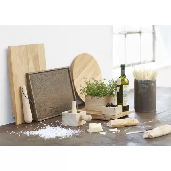 The Oak Men - Square Tray large, black oak