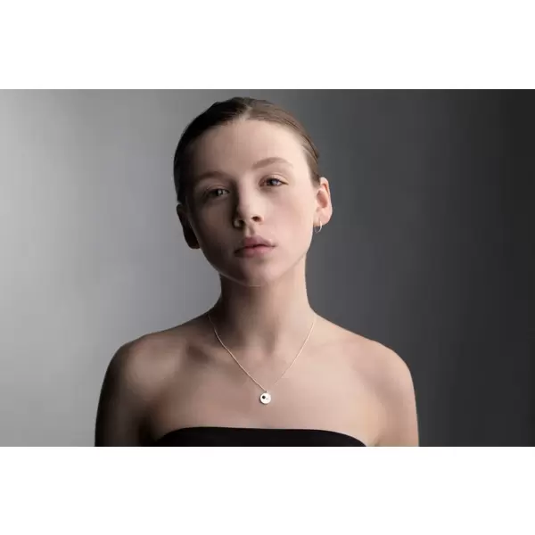Louise Kragh Smykker - Halskæde 1 diamant/microdot guld