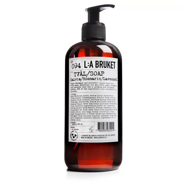 L:A Bruket - Fl. sæbe S/R/L 450 ml.