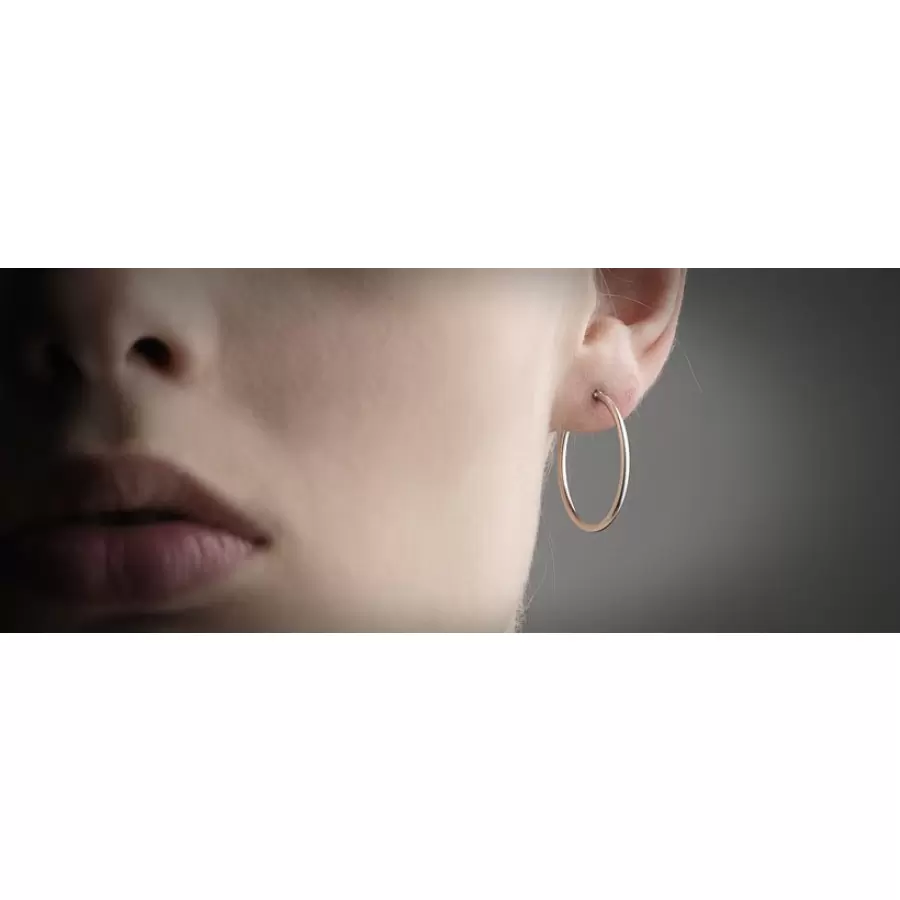 Louise Kragh Smykker - Creol øreringe 2,5cm, sølv