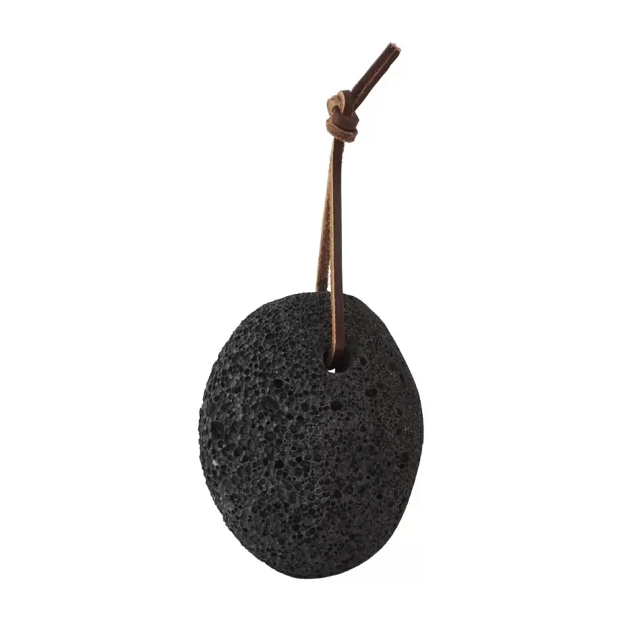 meraki - Hælsten, sort lava 7 cm.