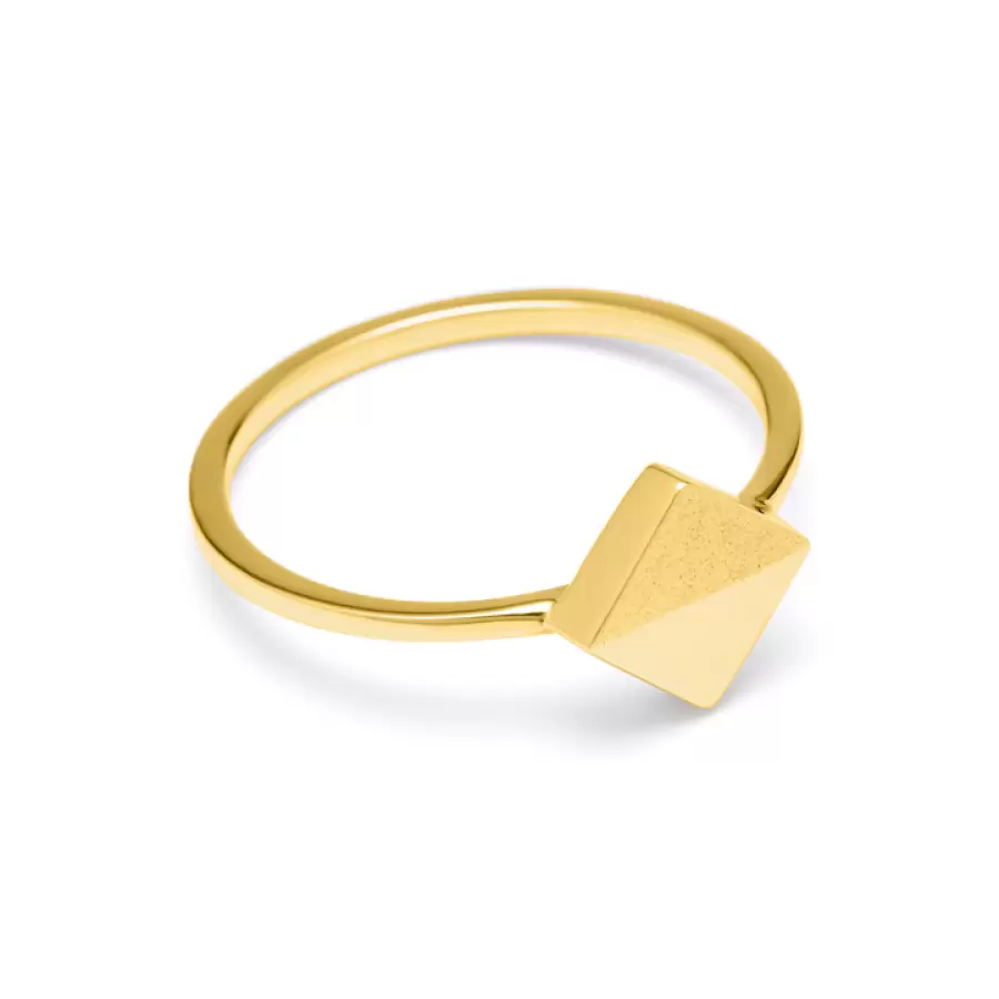 Louise Kragh Smykker - Guld Pixel ring