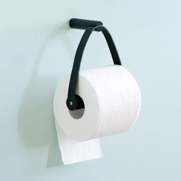 by Wirth - Toiletrulleholder, Sort