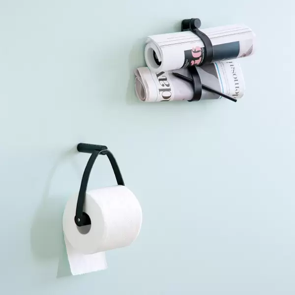 by Wirth - Toiletrulleholder, Sort