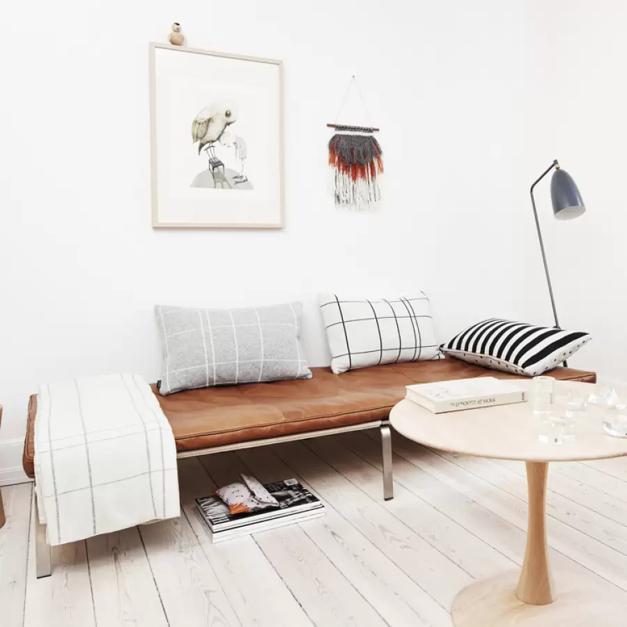 OYOY Living Design - Square Cushion - Hvid/Grå