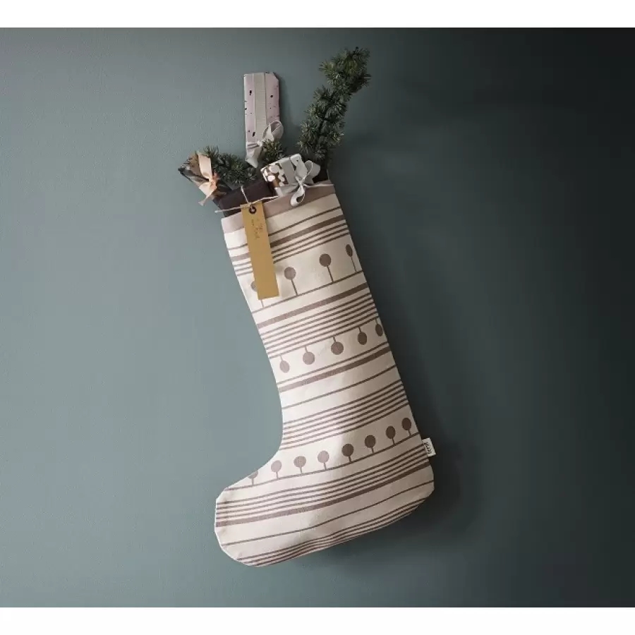 ferm LIVING - Winterland Christmas Stocking, grå