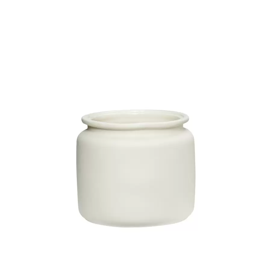 Hübsch - Potte keramik, hvid small