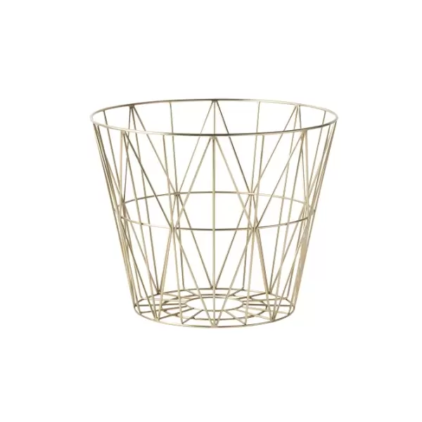 ferm LIVING - Messing Wire Basket, small