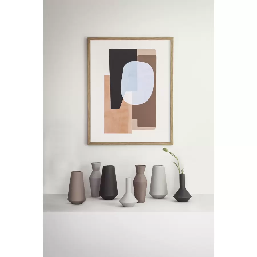 ferm LIVING - Sculpt Vase Corset - Mørkegrå