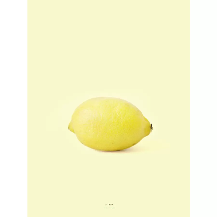 MAD/PLAKAT - NY gul citron 50*70
