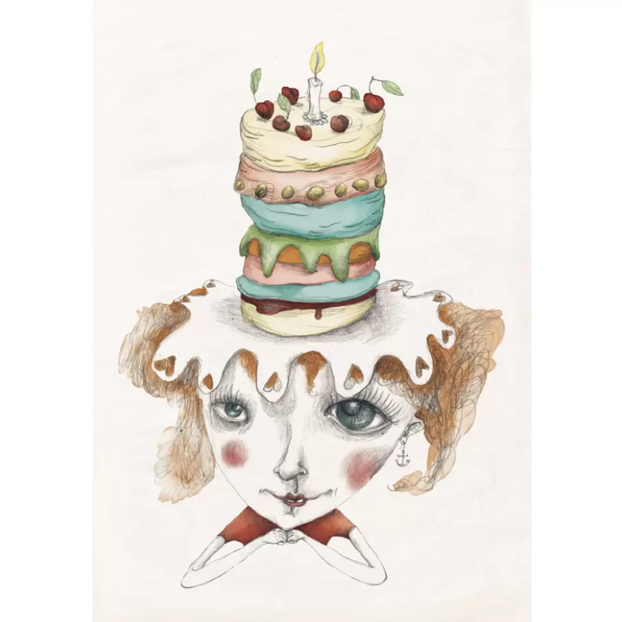 Sumo Illustration - Birthday Cake