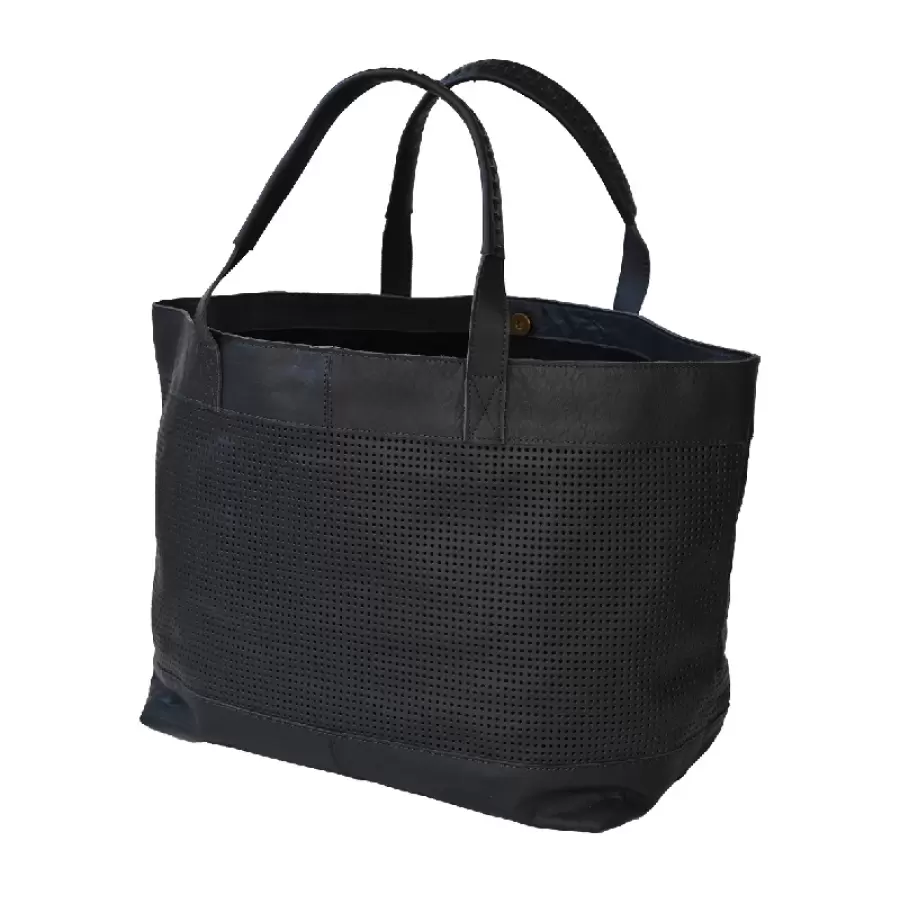 Linum - Lækker lædertaske Capra Bag, mørkegrå