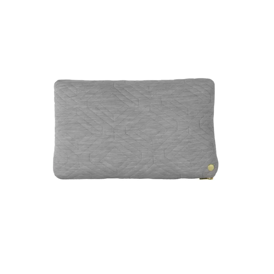 ferm LIVING - Quilt Cushion, Light Grey 40x25