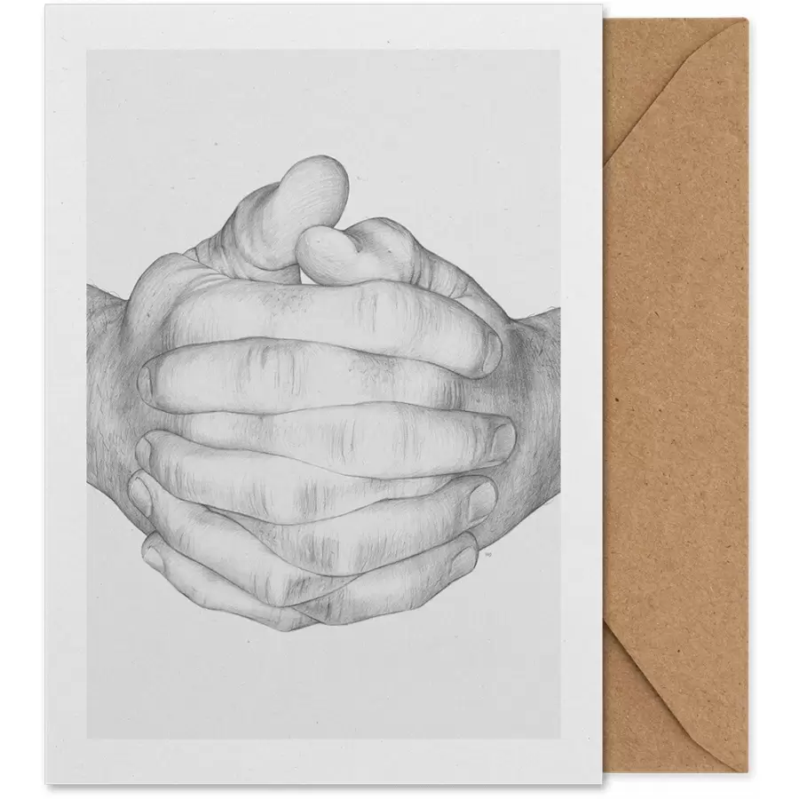 Paper Collective - Folded Hands Art Card
