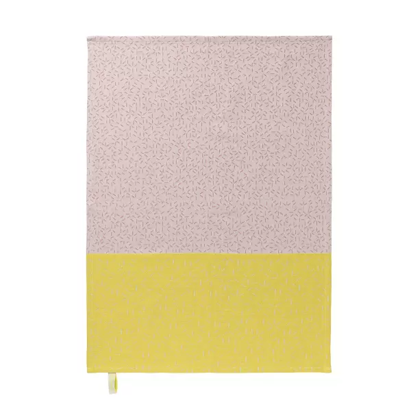 nomess COPENHAGEN - Viskestykker, Splash, pink og gul, 2 stk., 50x70