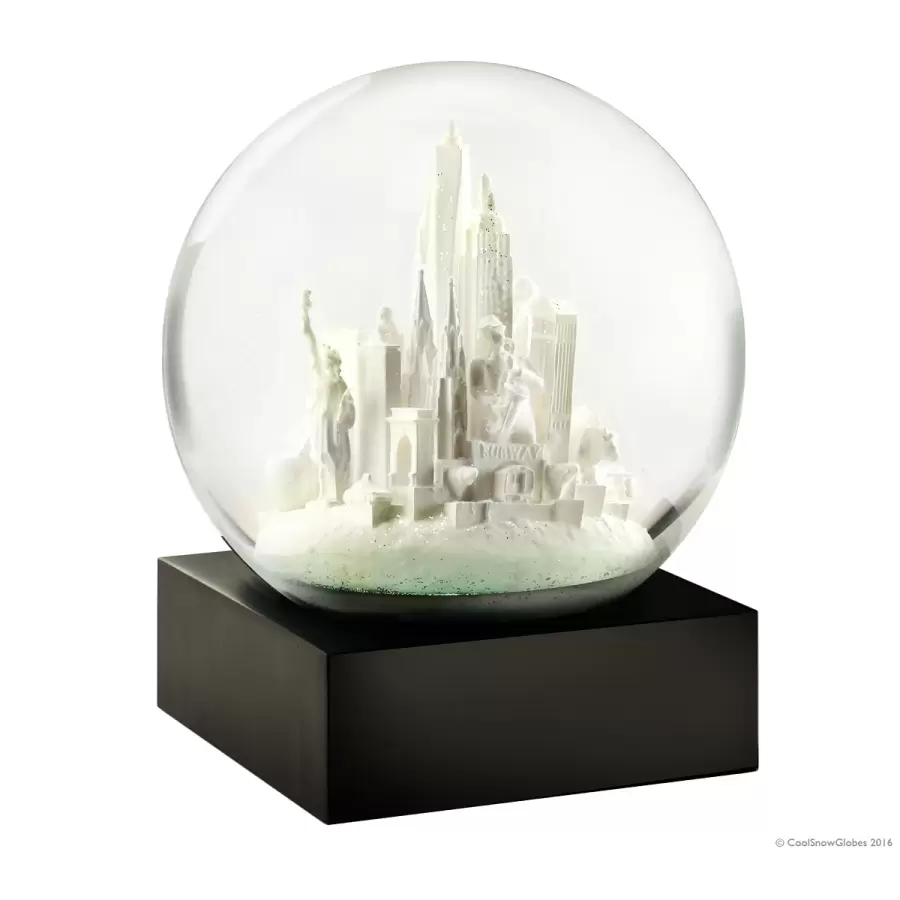 Coolsnowglobes - Snow Globe NYC hvid