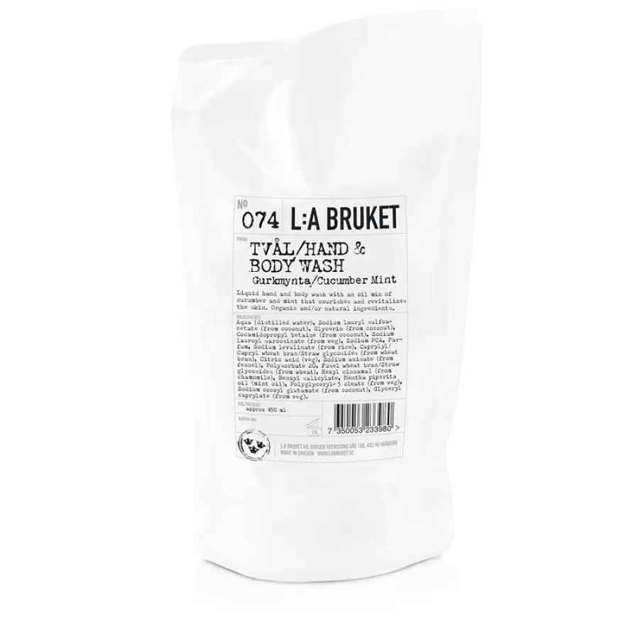 L:A Bruket - Refill sæbe agurk/mynte 450 ml