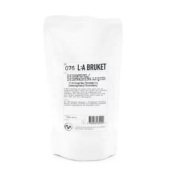 L:A Bruket - 076 Refill opvaskemiddel no. 76 citrongræs