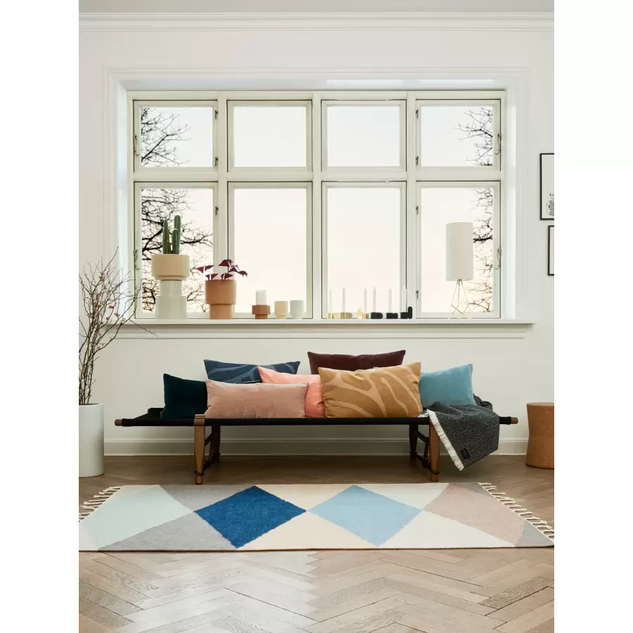 OYOY Living Design - Roa Cushion, Flint stone blue