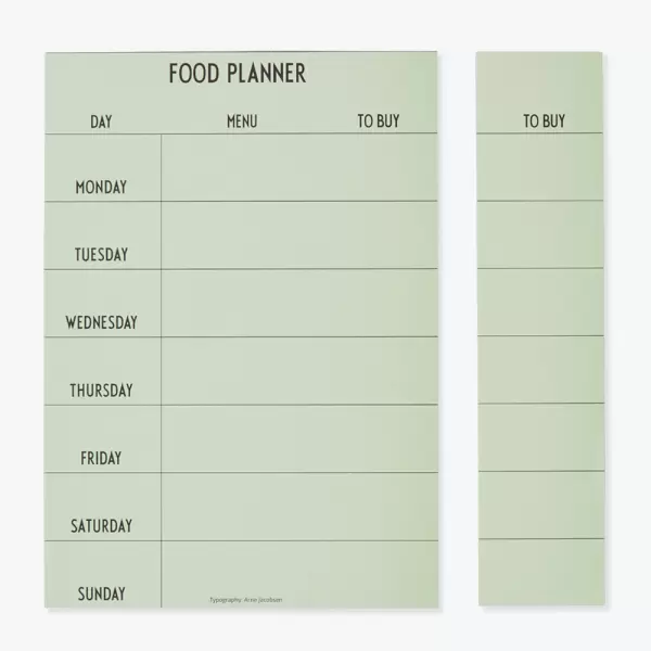 Design Letters - Weekly Food Planner