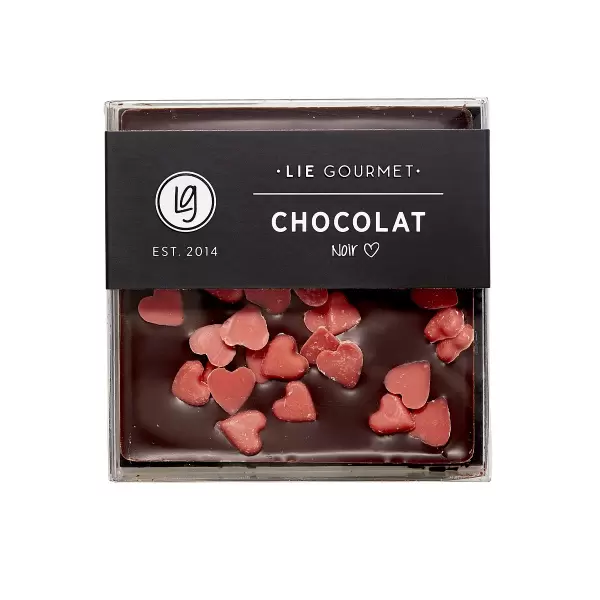 Lie Gourmet - Mørk chokolade med hjerter