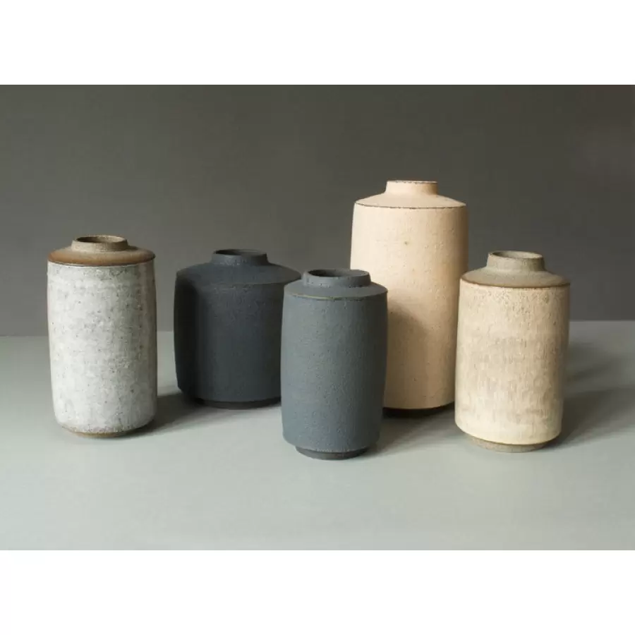 Tina Marie CPH Handmade - Timbre vase, blå/grå