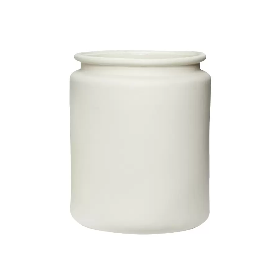 Hübsch - Potte keramik, hvid large