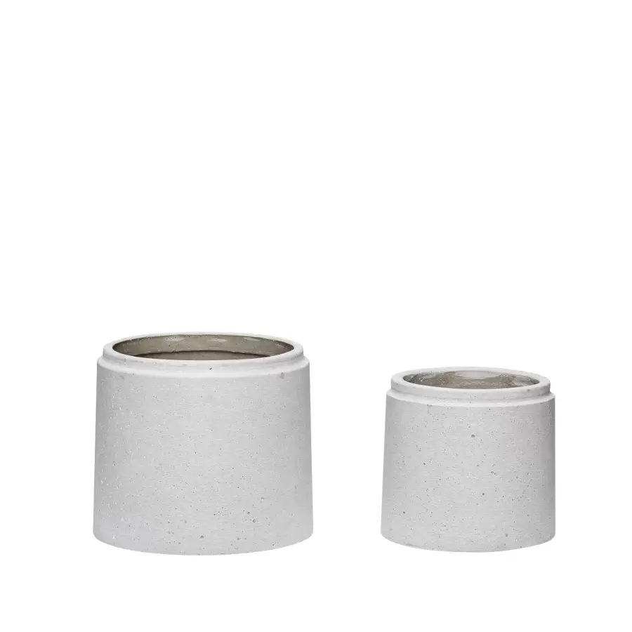 Hübsch - 2 potteskjulere, grå
