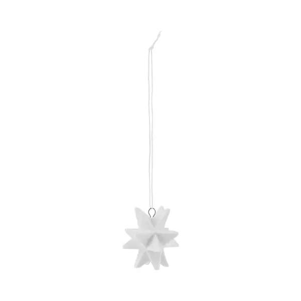 House Doctor - Star ornament hvid, 5,7