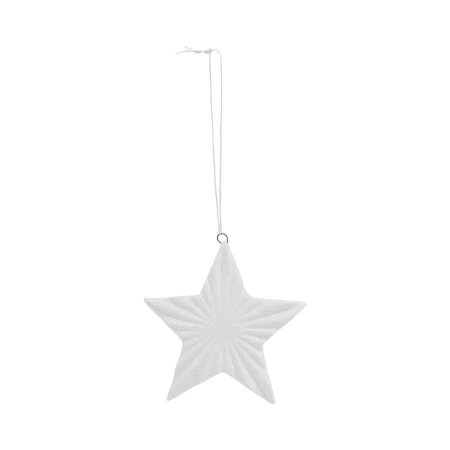 House Doctor - Star ornament hvid 7,9cm