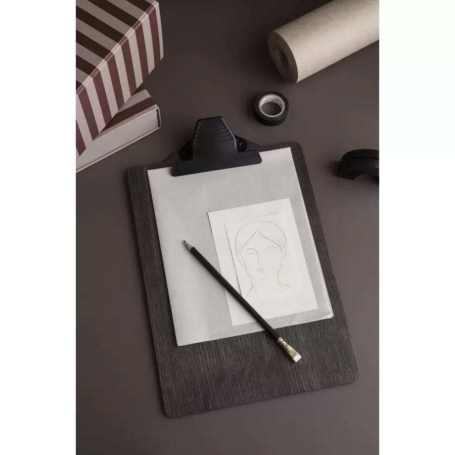 ferm LIVING - Clipboard til A5, Stained Black