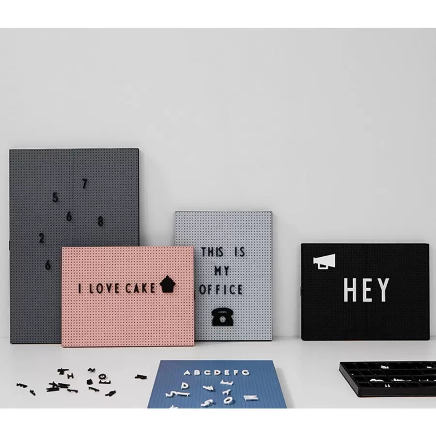 Design Letters - Message Board A3, Mørkegrå