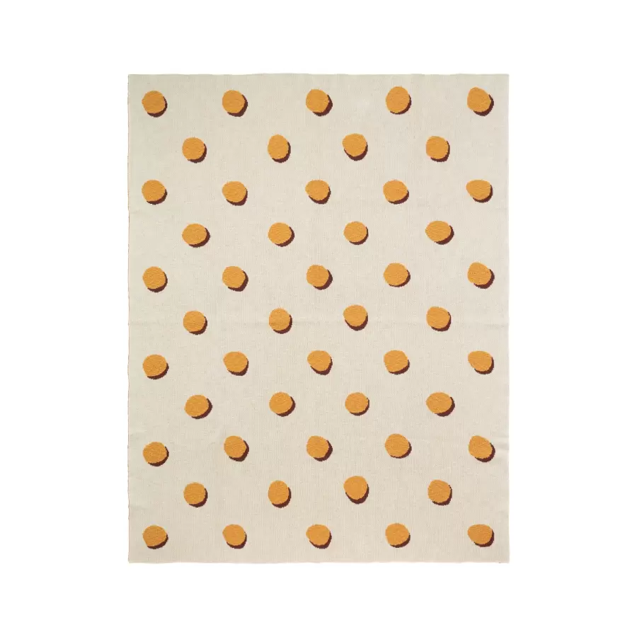 ferm LIVING Kids - Double Dot, børne tæppe 120*160 