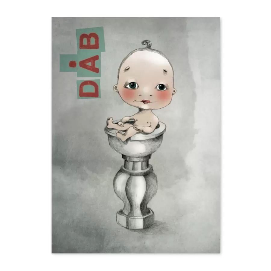 Sumo Illustration - Dåbskort